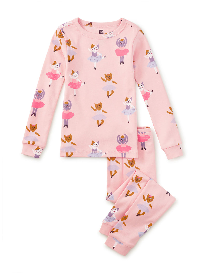 Tea Collection Goodnight Pajama Set - Ballet Kitty
