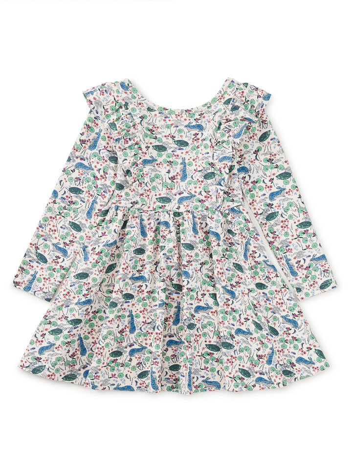 Tea Collection Ruffle Shoulder Ballet Dress - Rabbit & Turtle Folktale