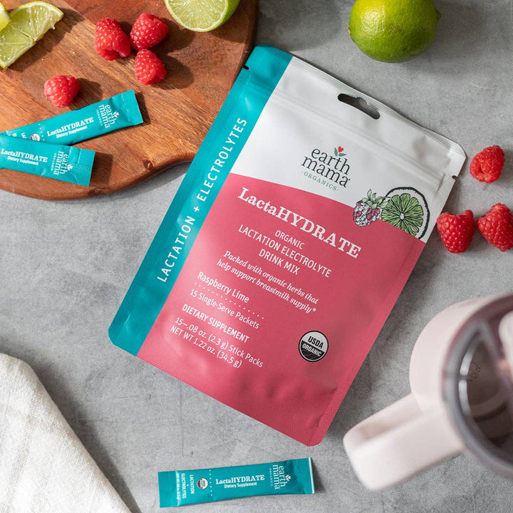 Earth Mama LactaHYDRATE Organic Lactation Electrolyte Drink Mix