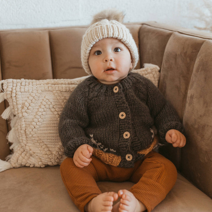 Huggalugs Forest Loden Cardigan Sweater Baby & Toddler
