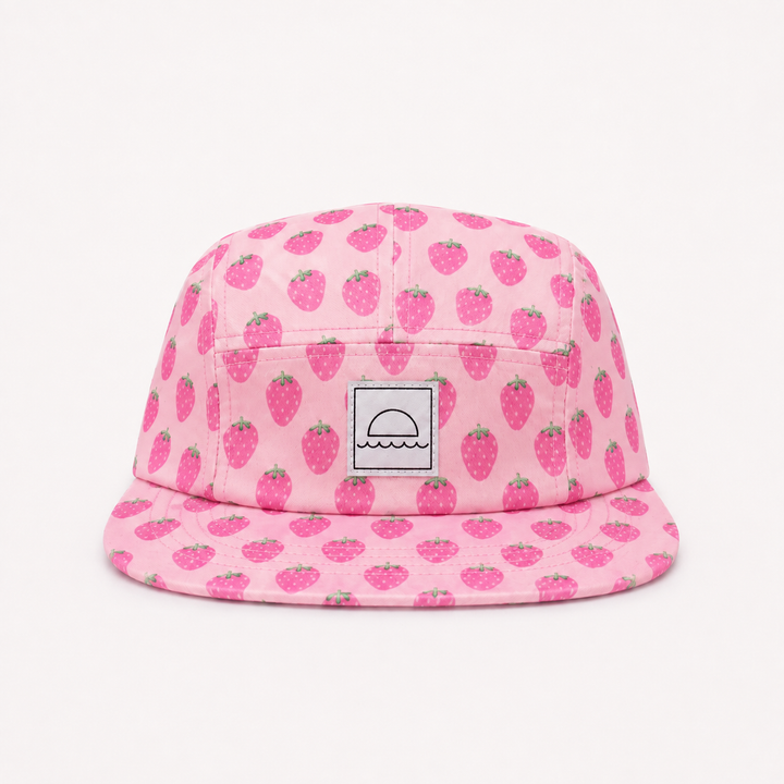 Hey August Five-Panel Cap - Strawberry
