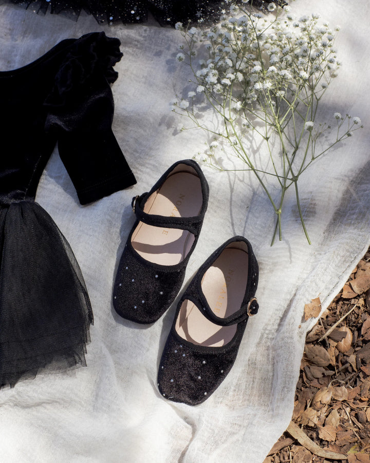 Noralee Strap Ballet Flats - Black