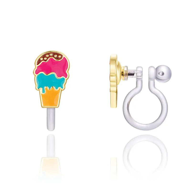 Girl Nation Clip On Cutie Earrings- Triple Scoop