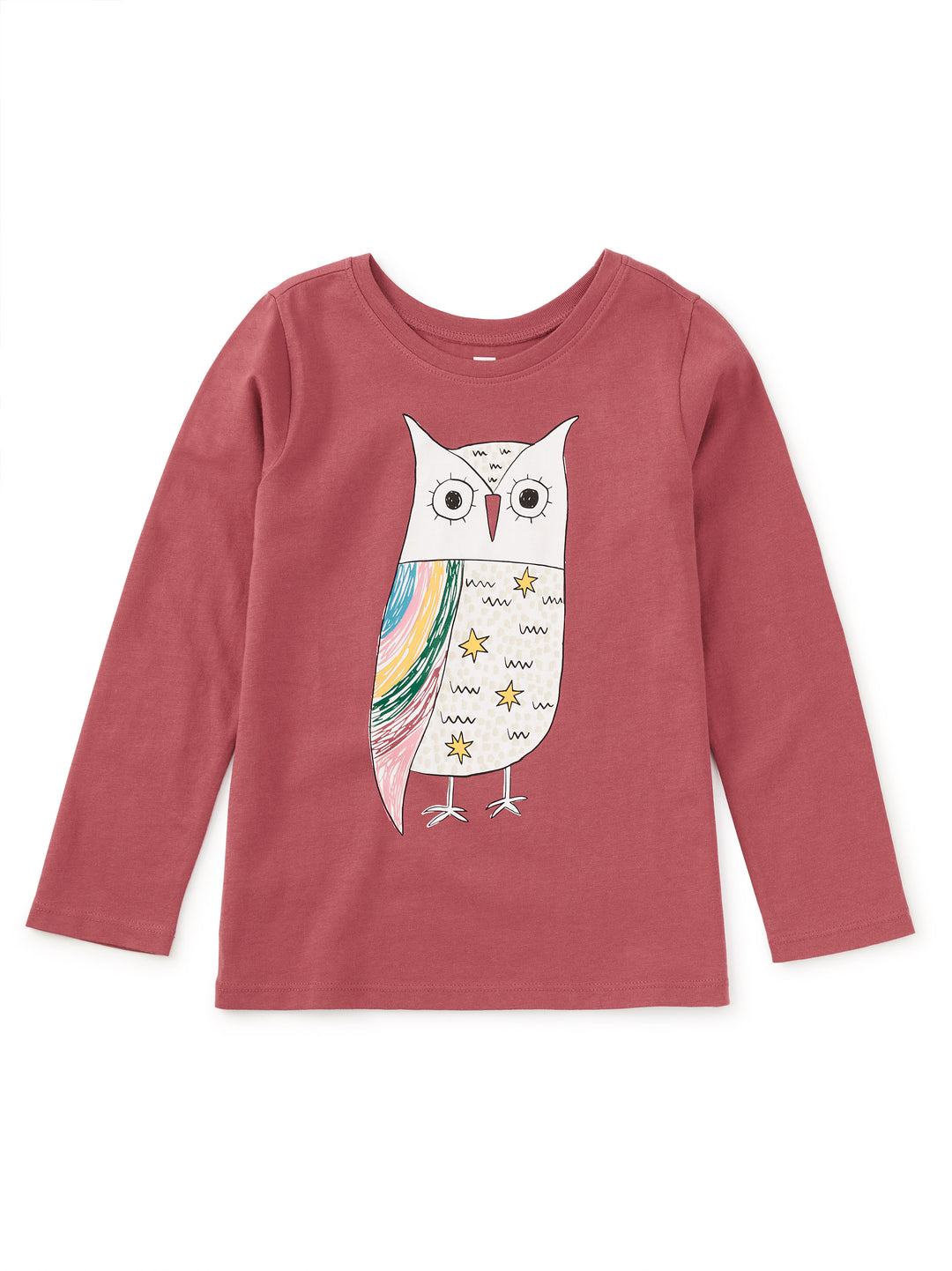 Tea Colleaction Rainbow Eagle Owl Graphic Tee