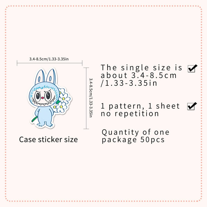 Little Trendy Cute Monster Cute Deco Sticker Set