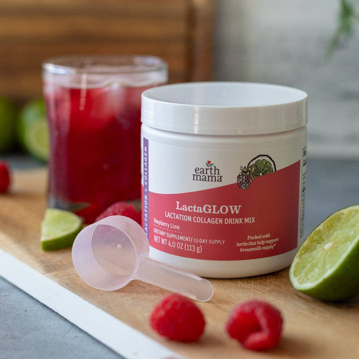 Earth Mama LactaGLOW Lactation Collagen Drink Mix
