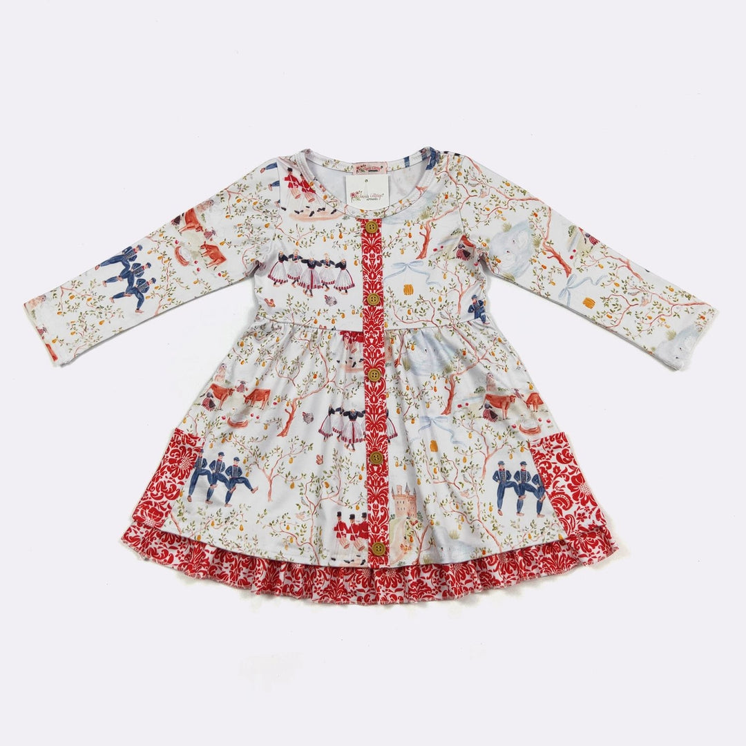 Clover Cottage 12 Days Of Christmas Dress Hopscotch Kids Clover Cottage 12 Days Of Christmas Dress Hopscotch Kids