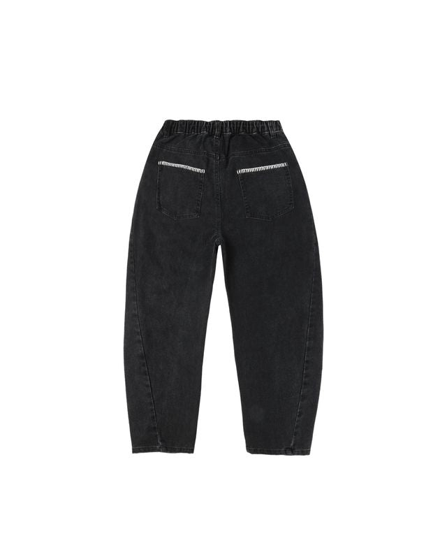 Rylee + Cru Teen Barrel Pant - Washed Black