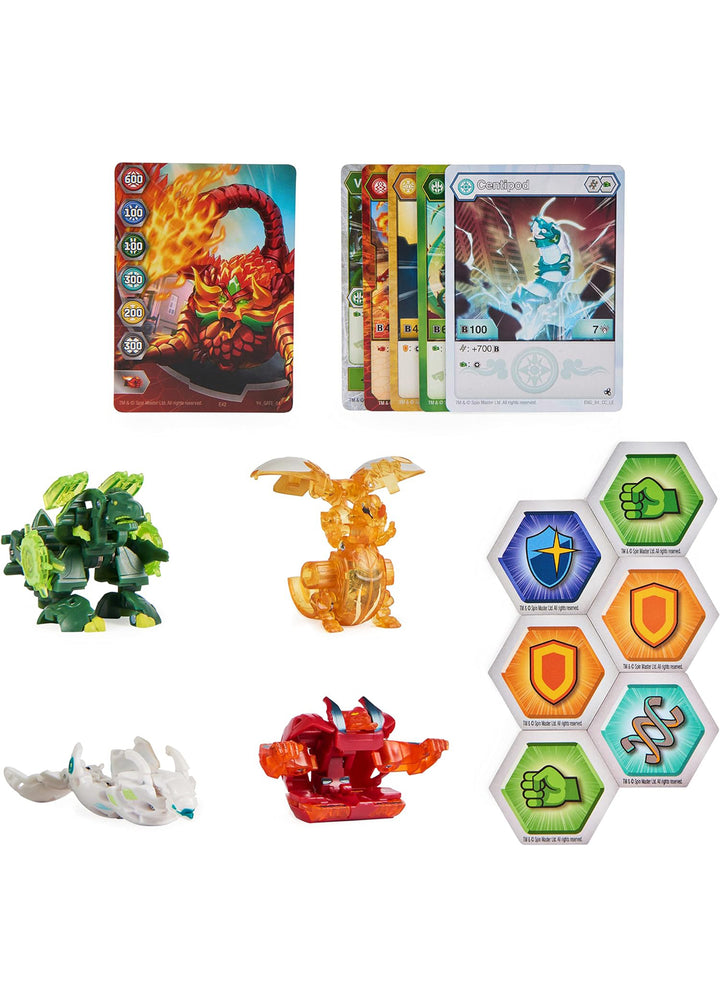 Bakugan Legends Collection Pack: Centipod /Surturan Geogan/Dragonoid Nova/Trox Ultra