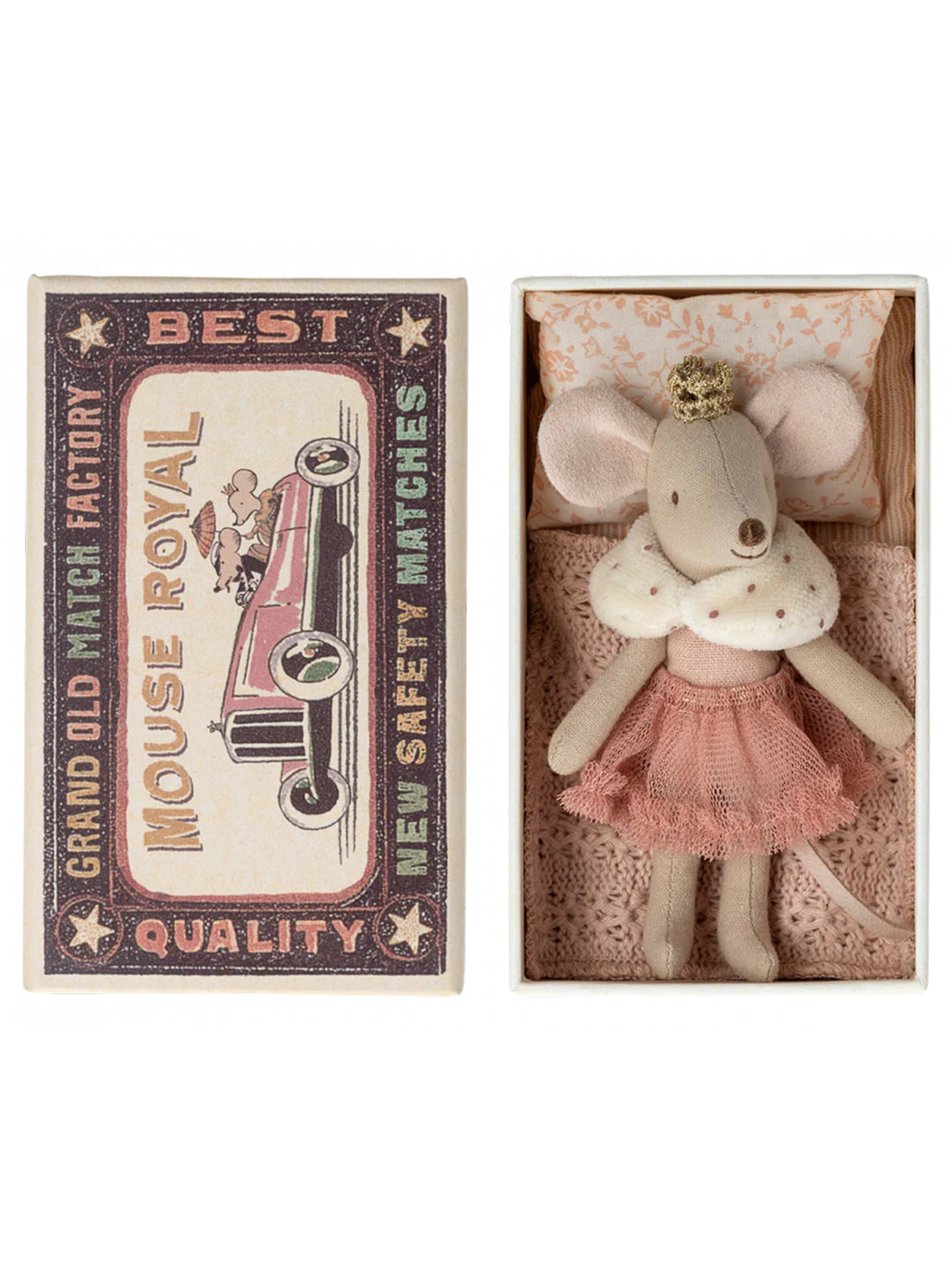 Princess Little Sister Mouse In Box - Rose