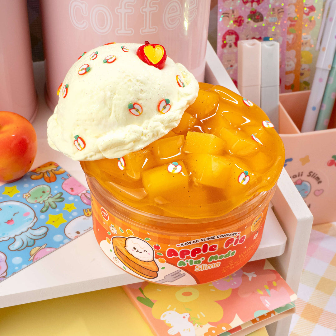 Kawaii Slime Apple Pie à la Mode Slime