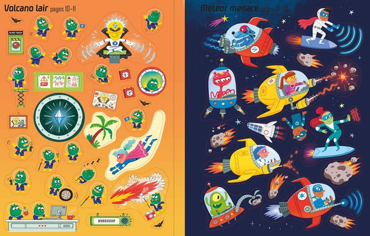 Usborne First Sticker Book Superheroes