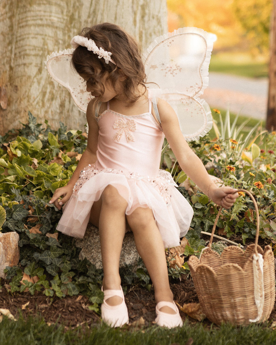Noralee Ruffle Headband Pink