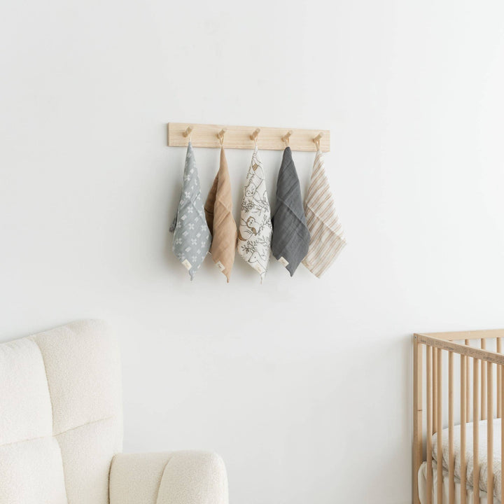 Crane Baby 5-pc. Wash Cloth Set - Ezra Woodland