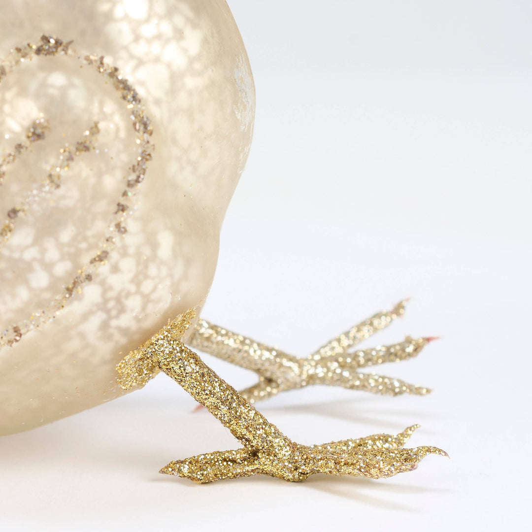 Primitives By Kathy Rooster Glass Ornament