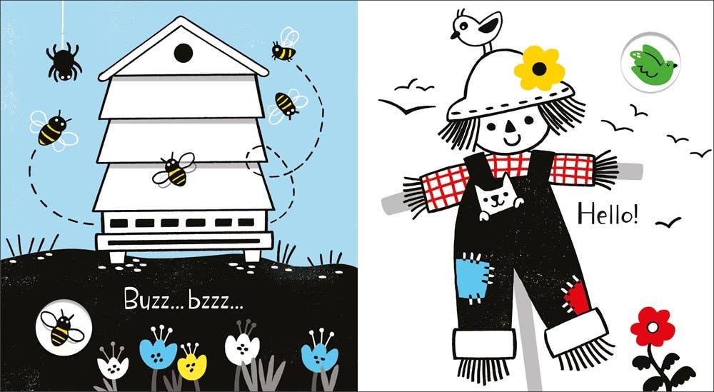 Usborne Baby's Black And White Books Farm