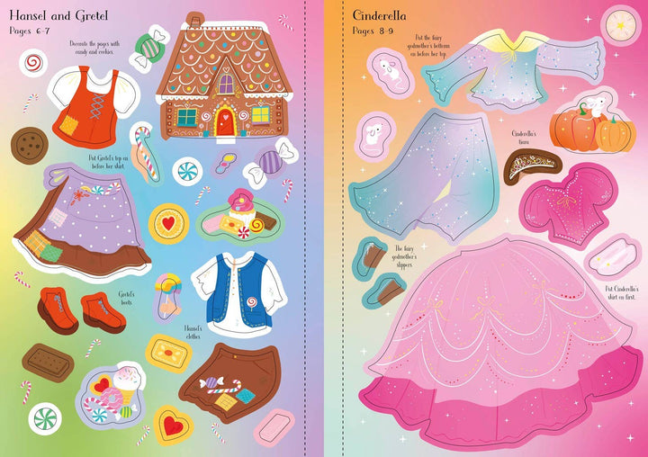 Usborne Little Sticker Dolly Dressing Fairy Tales