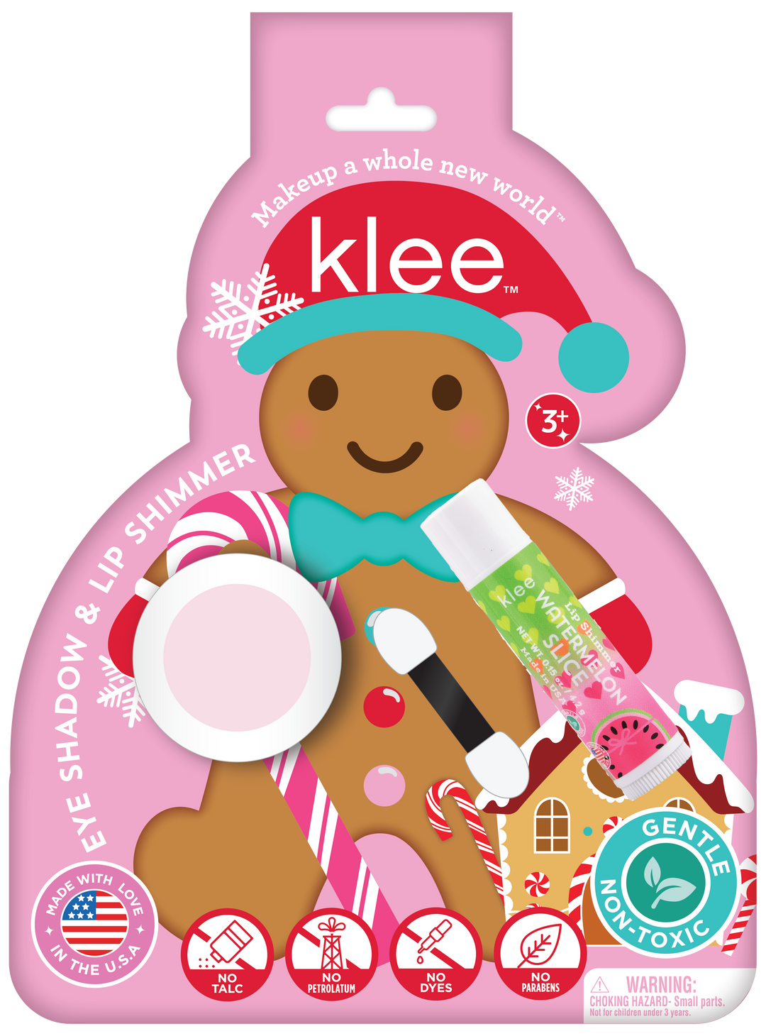 Klee Kids Icicle Sparkles - Holiday Eye Shadow Lip Shimmer Set