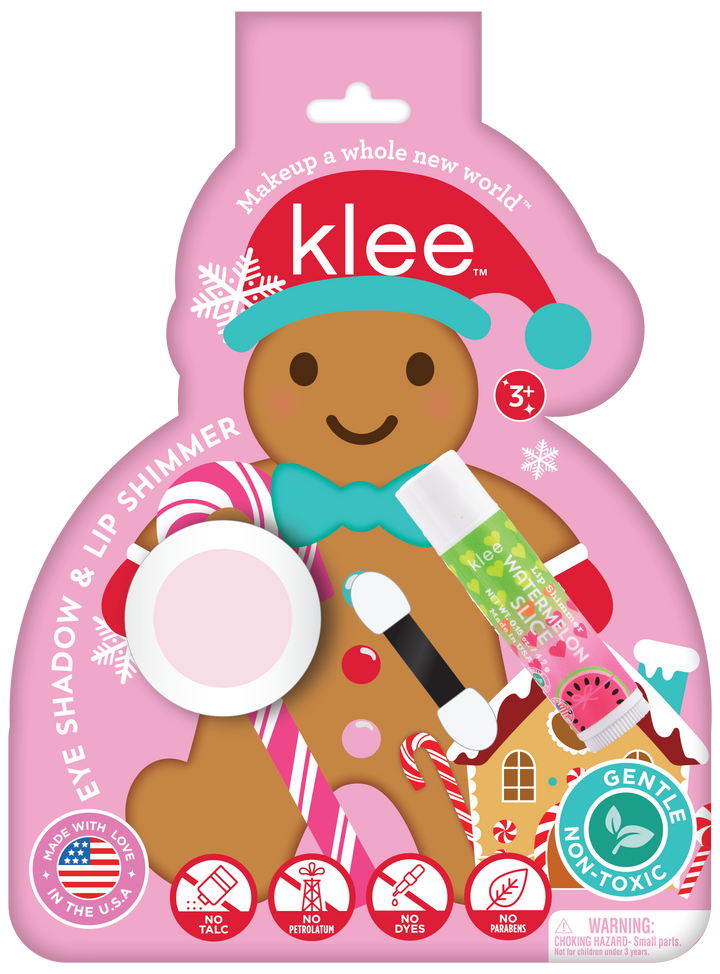 Klee Kids Icicle Sparkles - Holiday Eye Shadow Lip Shimmer Set