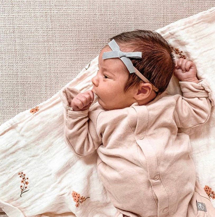 Goumi 24 Hour Convertible Sleeper Baby Gown - Rose