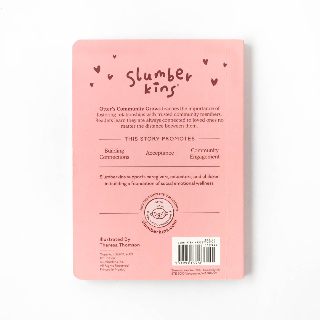 Slumberkins Otter's Building Connections Plush Snuggler Set - 2 Books