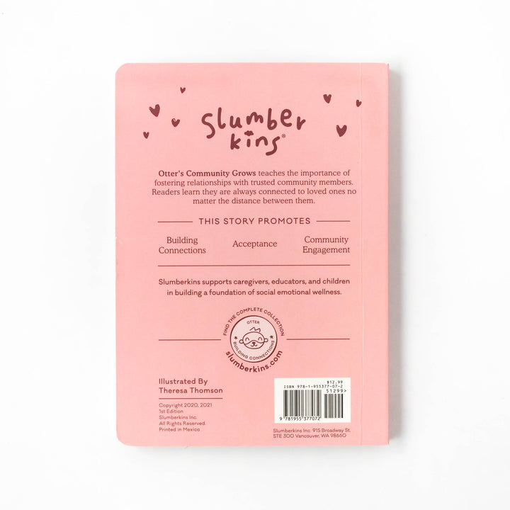 Slumberkins Otter's Building Connections Plush Snuggler Set - 2 Books