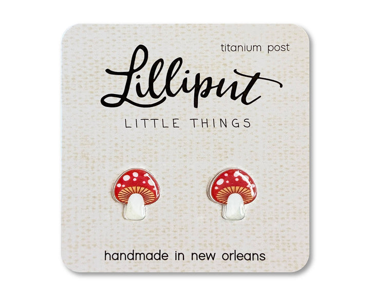 Lilliput Little Things Mushroom Earrings