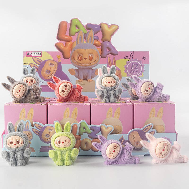 Little Trendy Flocking Cute Monster Ornaments Gift