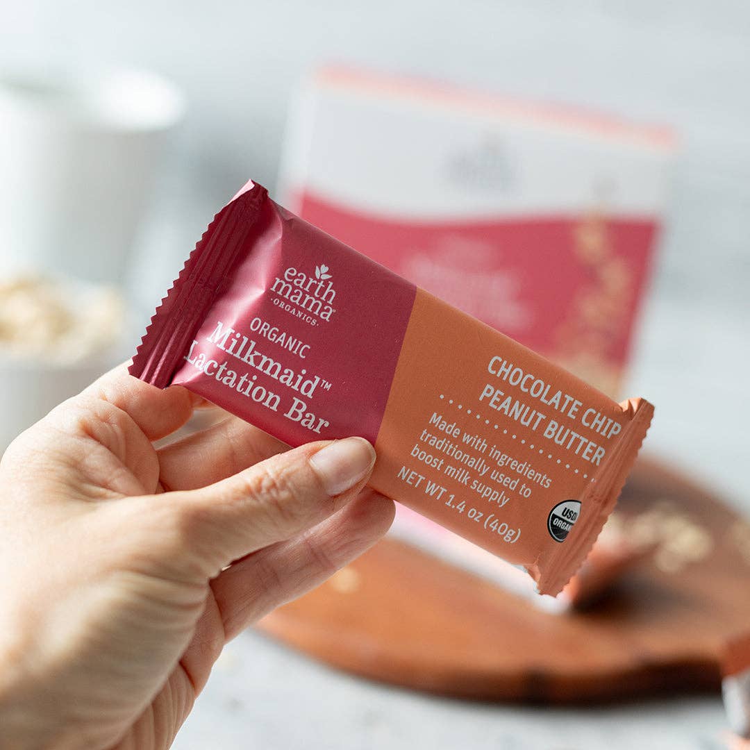Earth Mama Organic Milkmaid® Lactation Bars - Chocolate Chip Peanut Butter