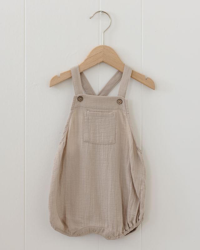 Quincy Mae Hayes Romper - Oat