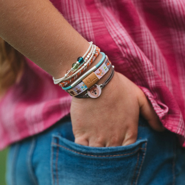 K'lani "Adventure" Bear & Forest Animal Theme Hair Tie Bracelet Set