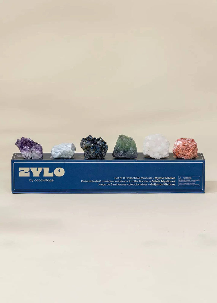 Coco Village Set of 6 collectible Minerals - Mystic Pebbles