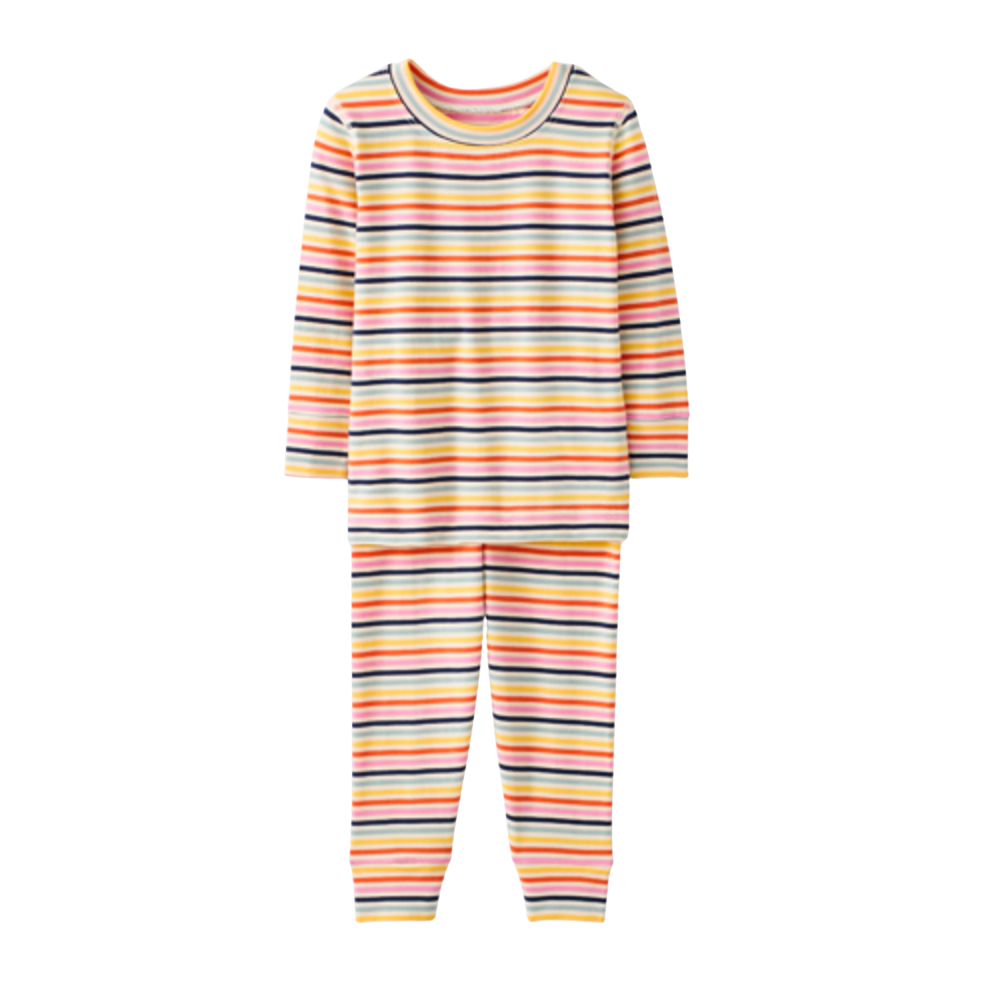 Hanna Andersson Kids Striped Long John Pajama Set - Multi
