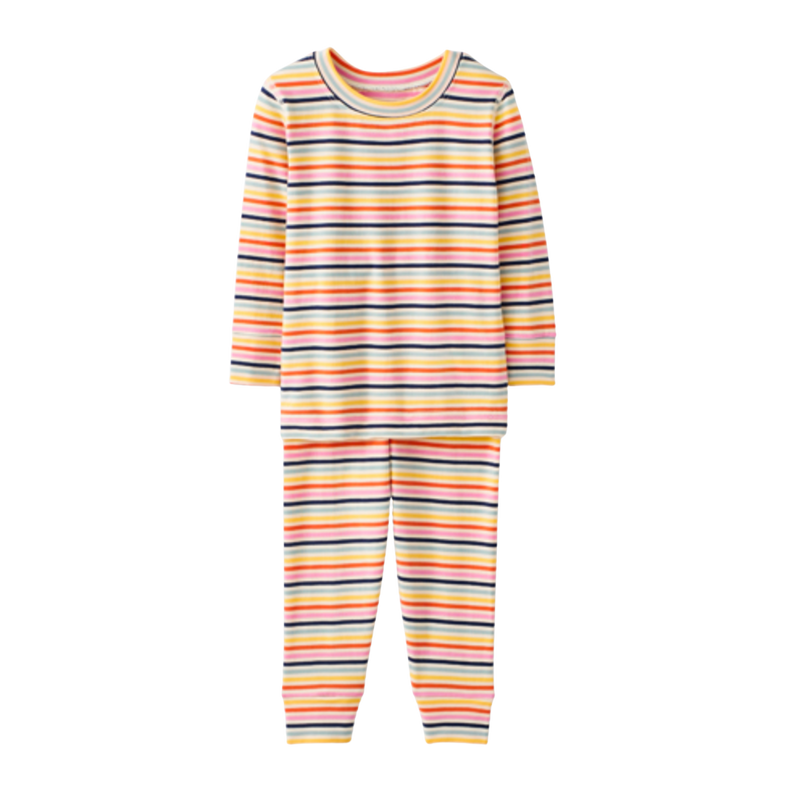 Hanna Andersson Kids Striped Long John Pajama Set - Multi