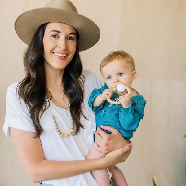 Chewable Charms The Landon - Desert Taupe Teething Necklace