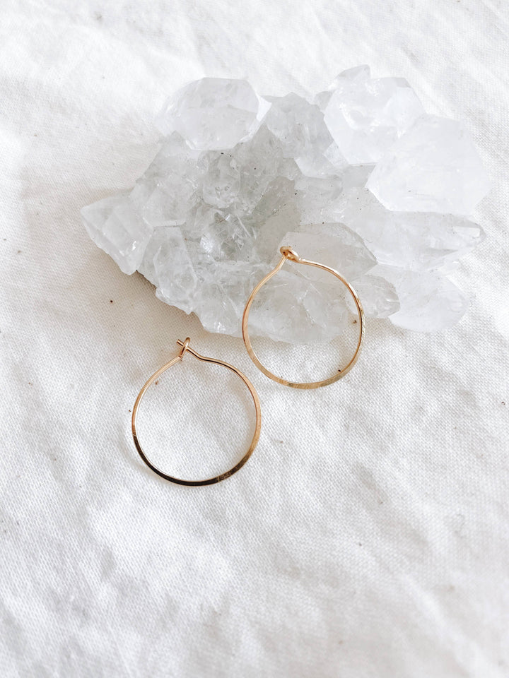 Milk Moon Minimalist Hoops