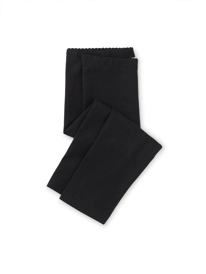Tea Collection Solid Capri Leggings - Jet Black