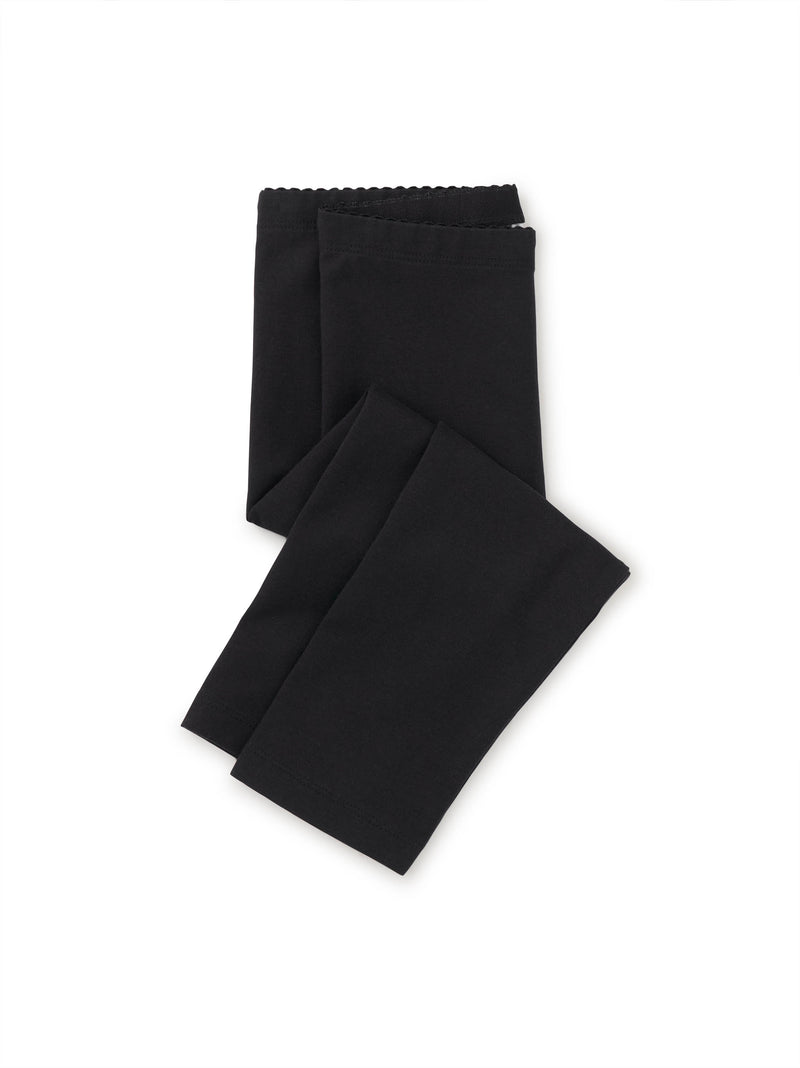 Tea Collection Solid Capri Leggings - Jet Black