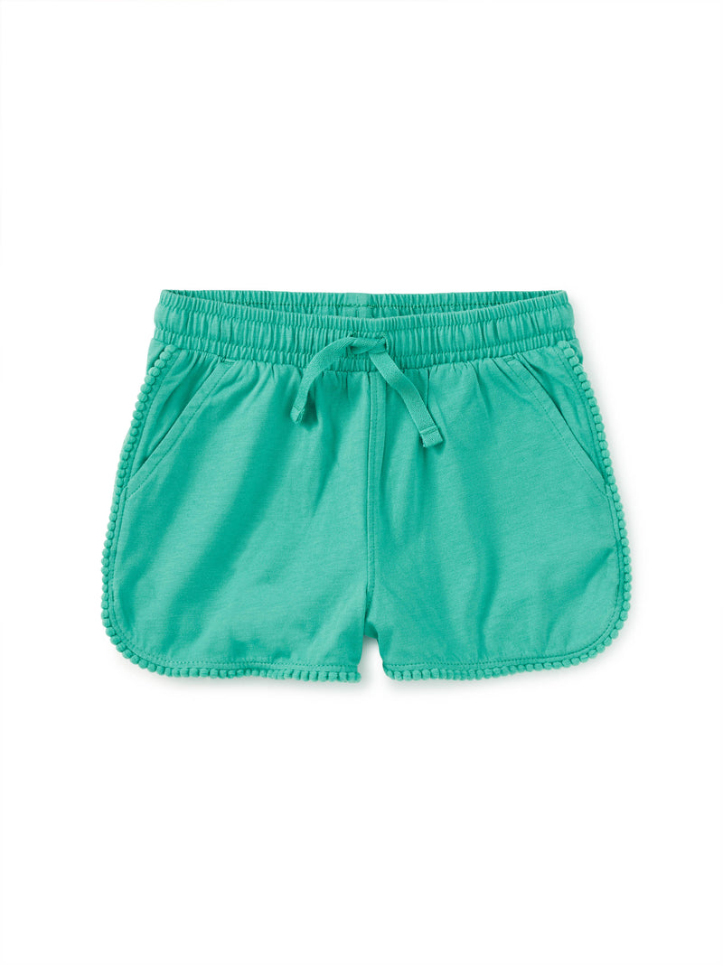 Tea Collection Pom-Pom Shorts - Glaze Blue