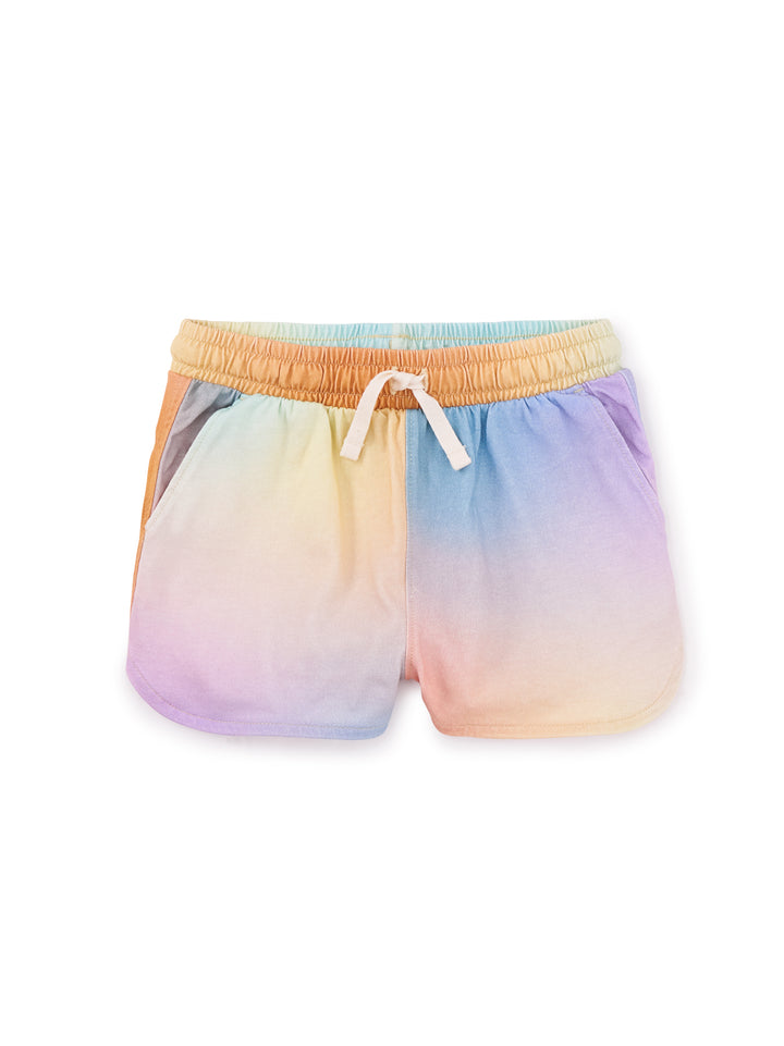 Tea Collection Tie Waist Shorts - Rainbow Gradiant