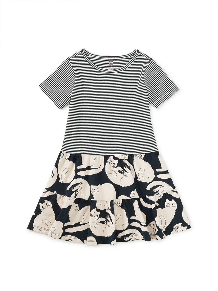 Tea Collection Tier Skirted Twirl Dress - Curious Cats