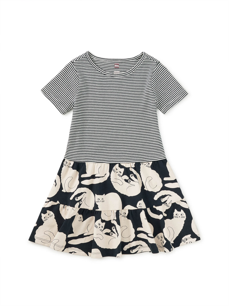 Tea Collection Tier Skirted Twirl Dress - Curious Cats