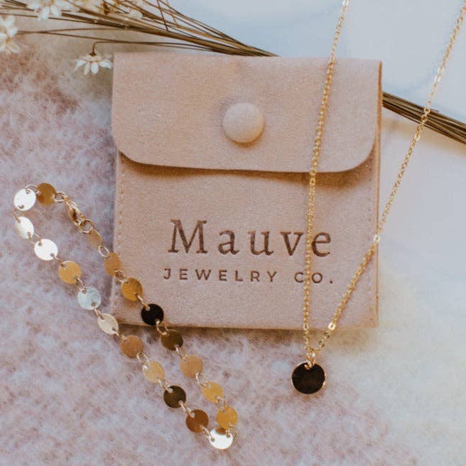 Mauve Jewelry Co. Chloe Gold Filled Coin Bracelet