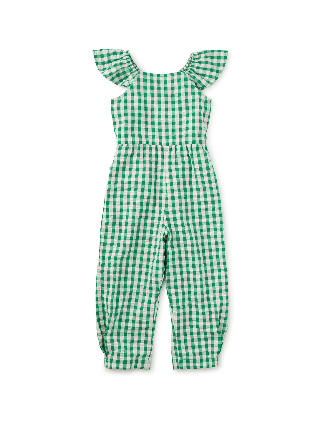Tea Collection Flutter Strap Jumpsuit - Garden Party Check