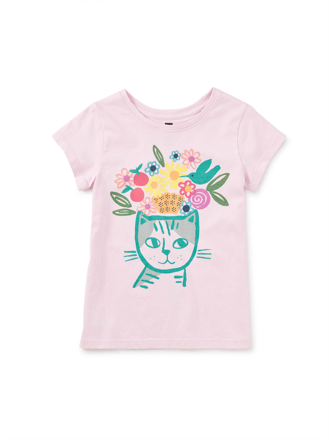 Tea Collection Flora & Feline Double-Sided Graphic Tee