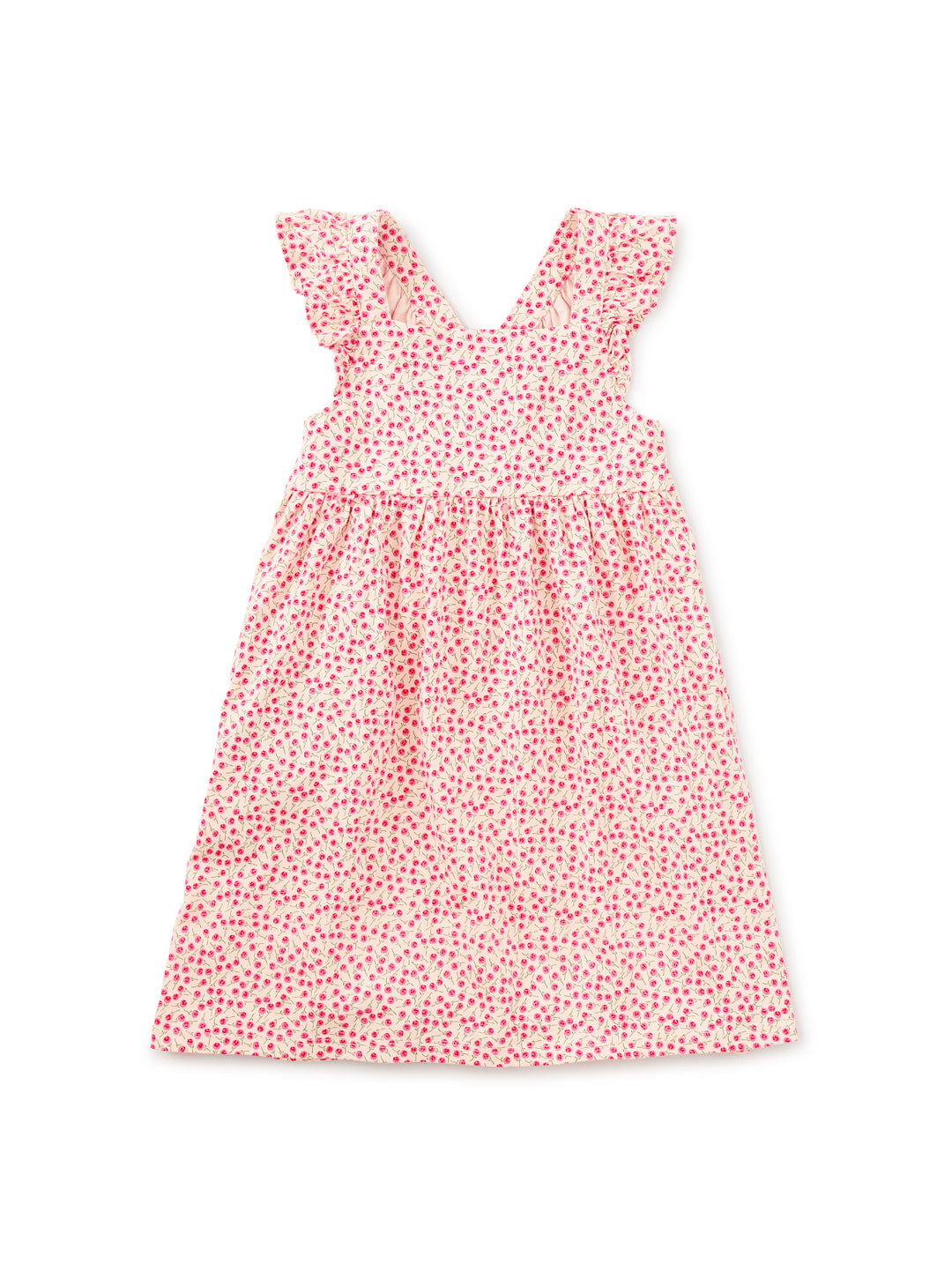 Tea Collection Ruffle Strap Dress - Mini Rose Toss