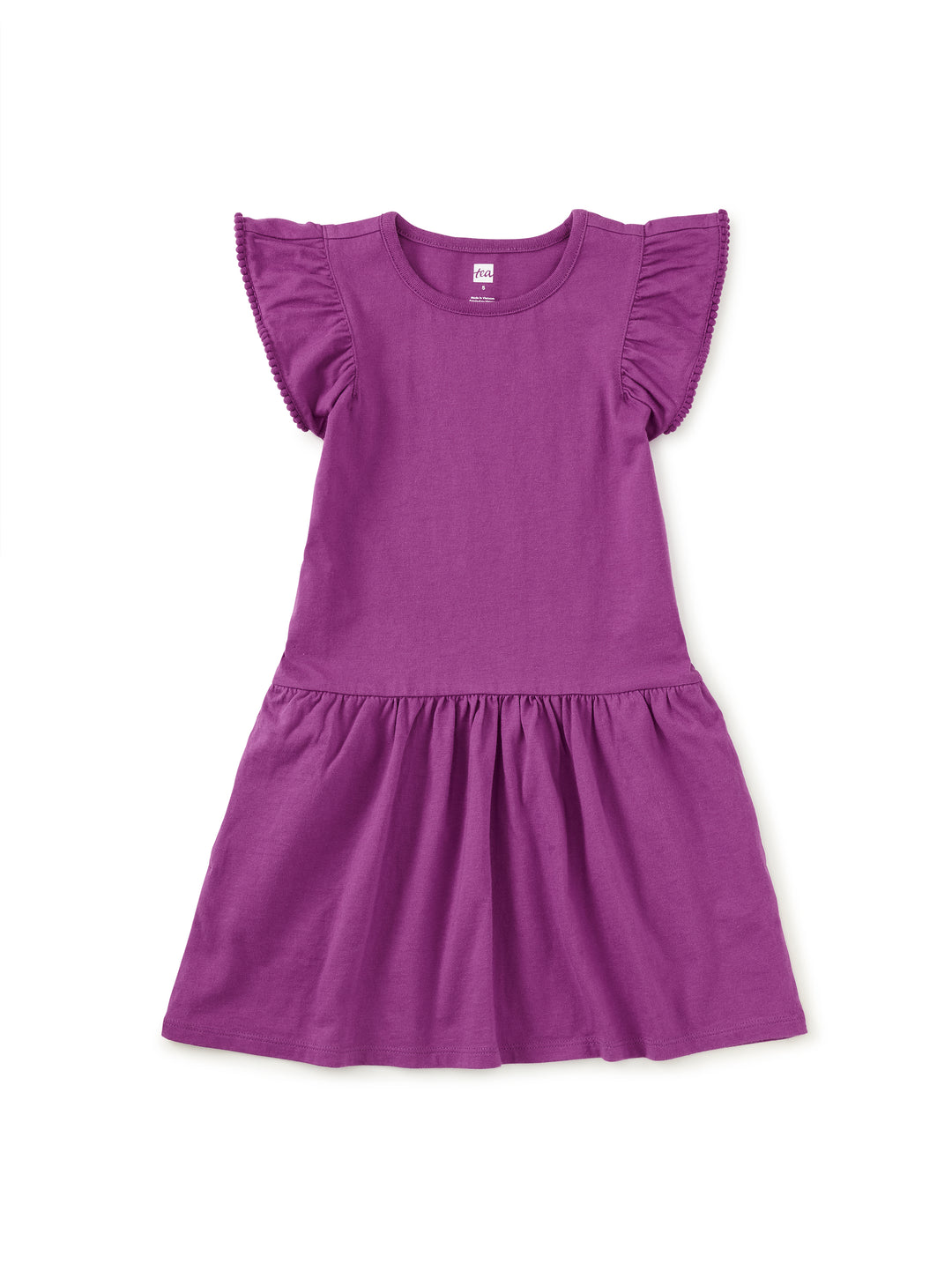 Tea Collection Pom Pom Flutter Dress - Mystique