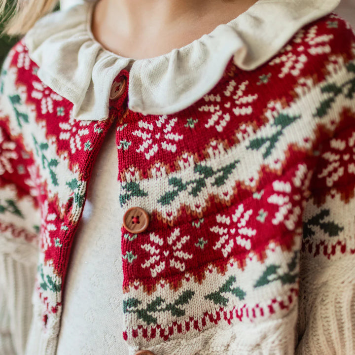 Souris Mini Holiday Cardigan