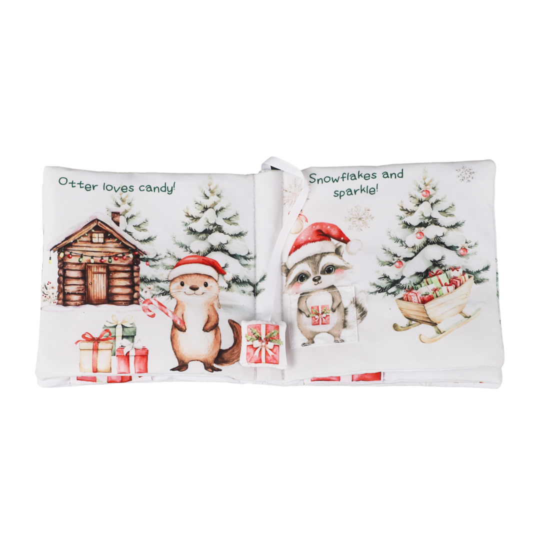 Ali + Oli Christmas Friends – 10-Page Crinkle Cloth Book for Babies