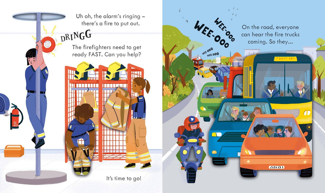 Usborne Peek Inside How a Fire Truck Works